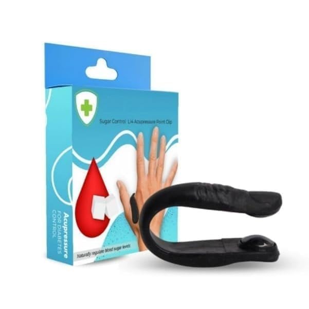 Sugar Control LI4 Acupressure Point Clip | Headache, Migraine &Tension Relief | Light Weight (1 pcs)