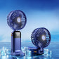 Mini LED Digital Display Rechargeable Fan – Portable Handheld Cooling Fan