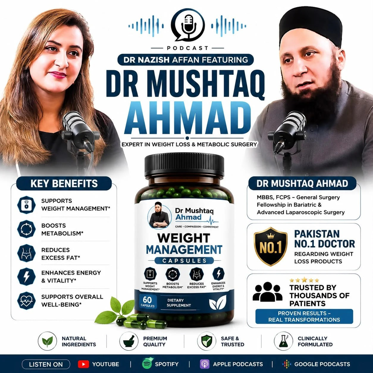 Weight Management Capsules – Herbal Formula for Metabolism & Wellness