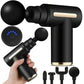 Deep Tissue Massage Gun — 6-Speed Portable Percussion Massager with LED Touch Screen